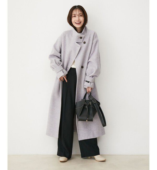 VIS「【静電気防止】2WAY毛混シャギーロングコート」|その他|
