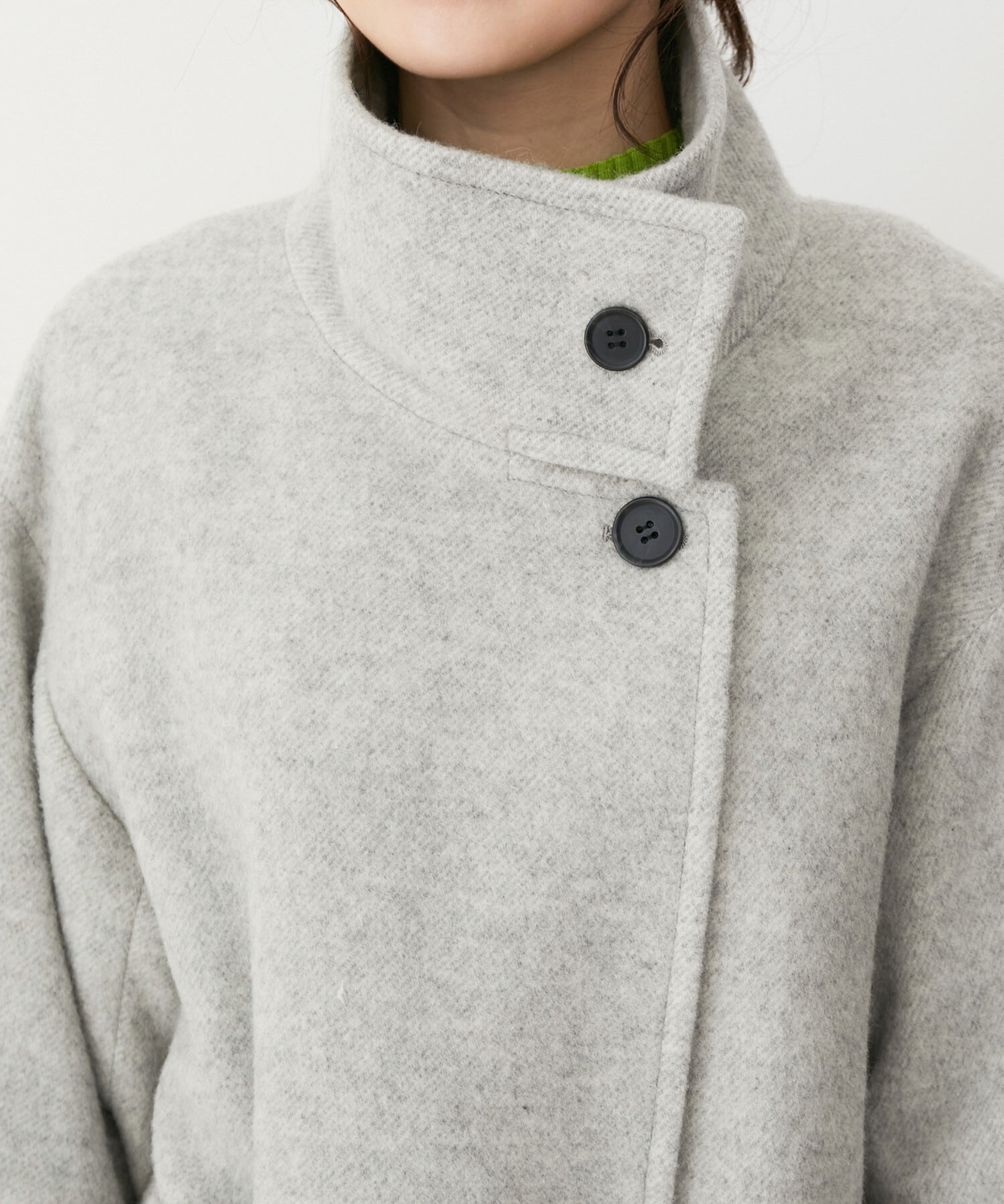 VIS「【静電気防止】2WAY毛混シャギーロングコート」|その他|