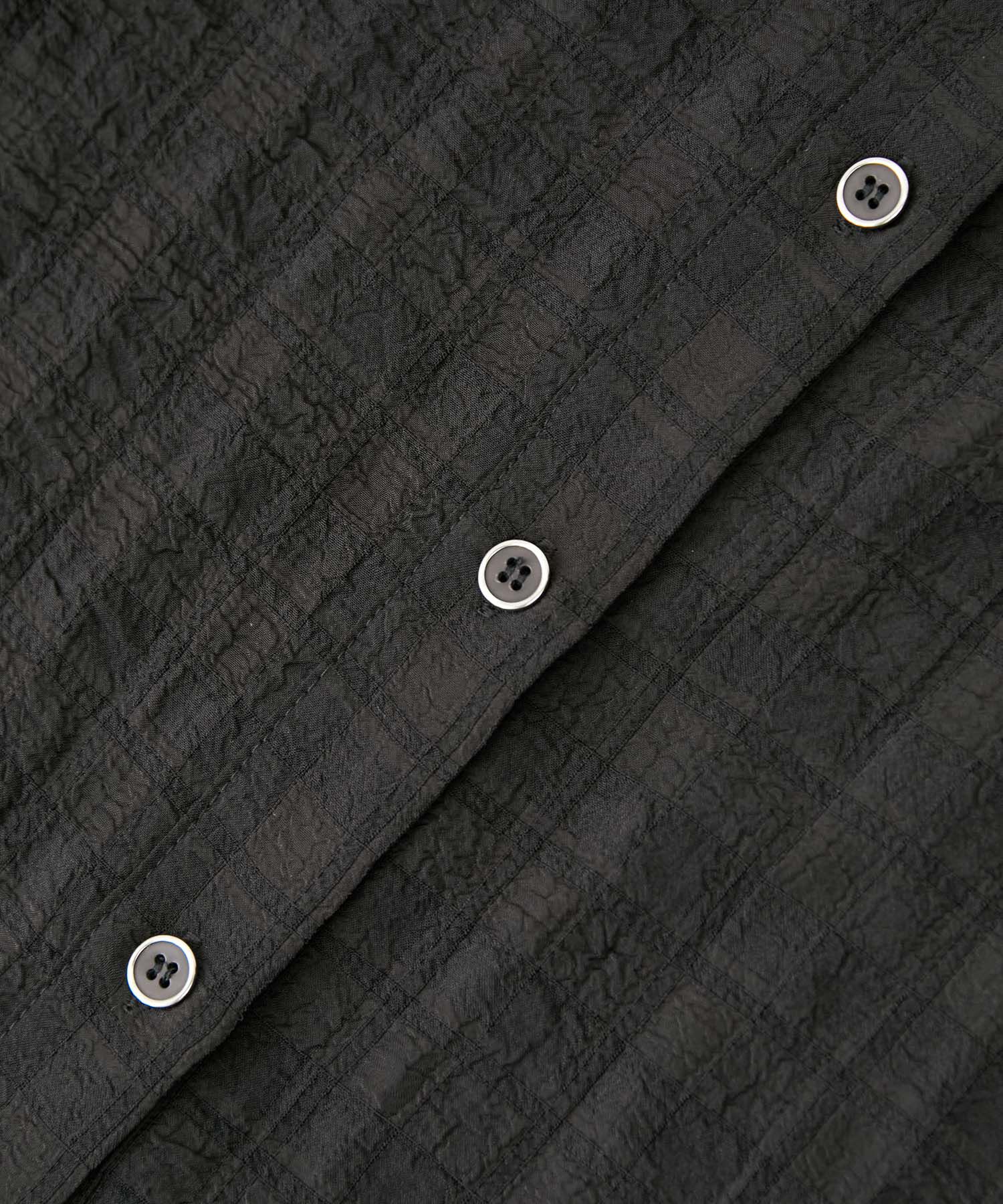 VIS「【洗える】オーバーサイズチェックシアーシャツ」|シャツ・ブラウス|