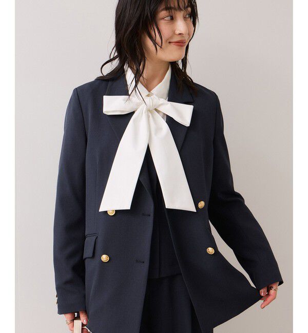 VIS「美easyコンフォートボウタイドッキングシャツ/イージーケア・2WAY」|シャツ・ブラウス|