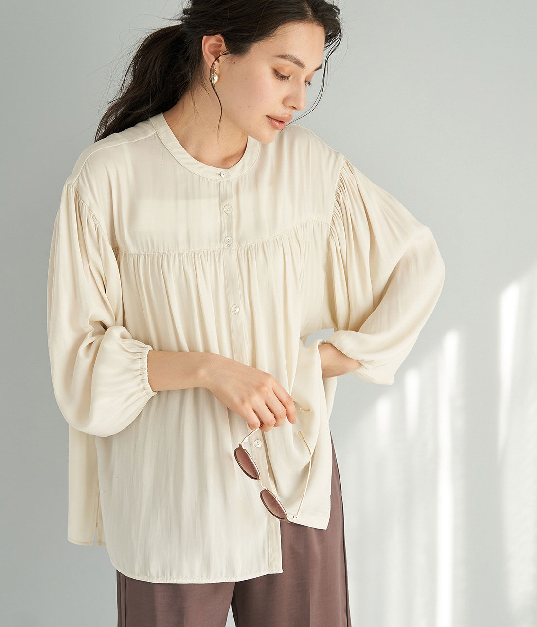Rope&rsquo;Picnic「【emur】【2WAY】ボリューム袖ブラウス」|シャツ・ブラウス|
