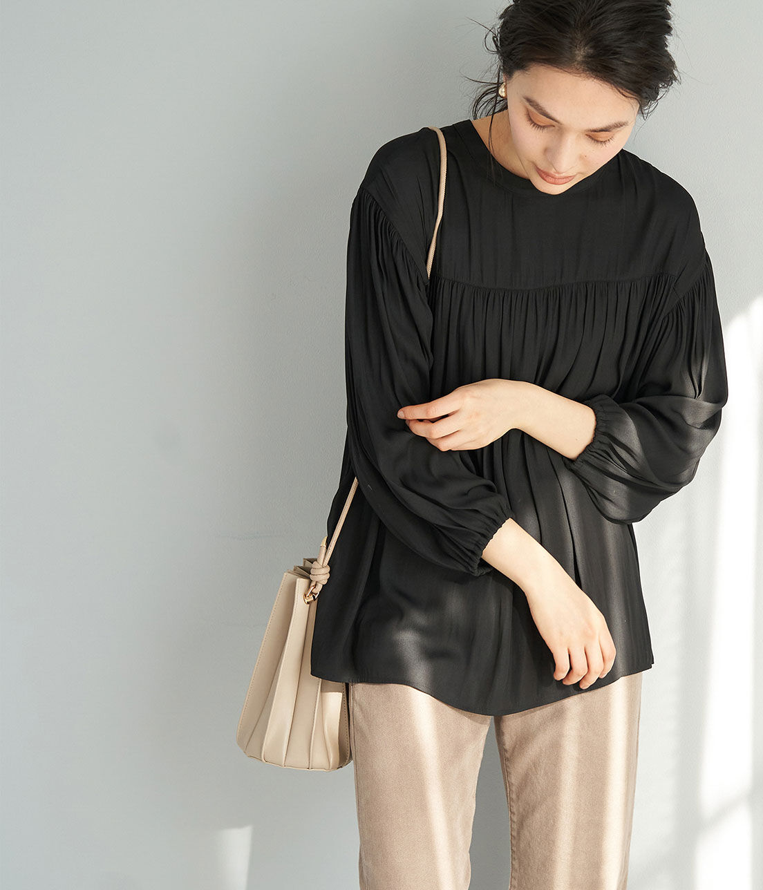 Rope&rsquo;Picnic「【emur】【2WAY】ボリューム袖ブラウス」|シャツ・ブラウス|