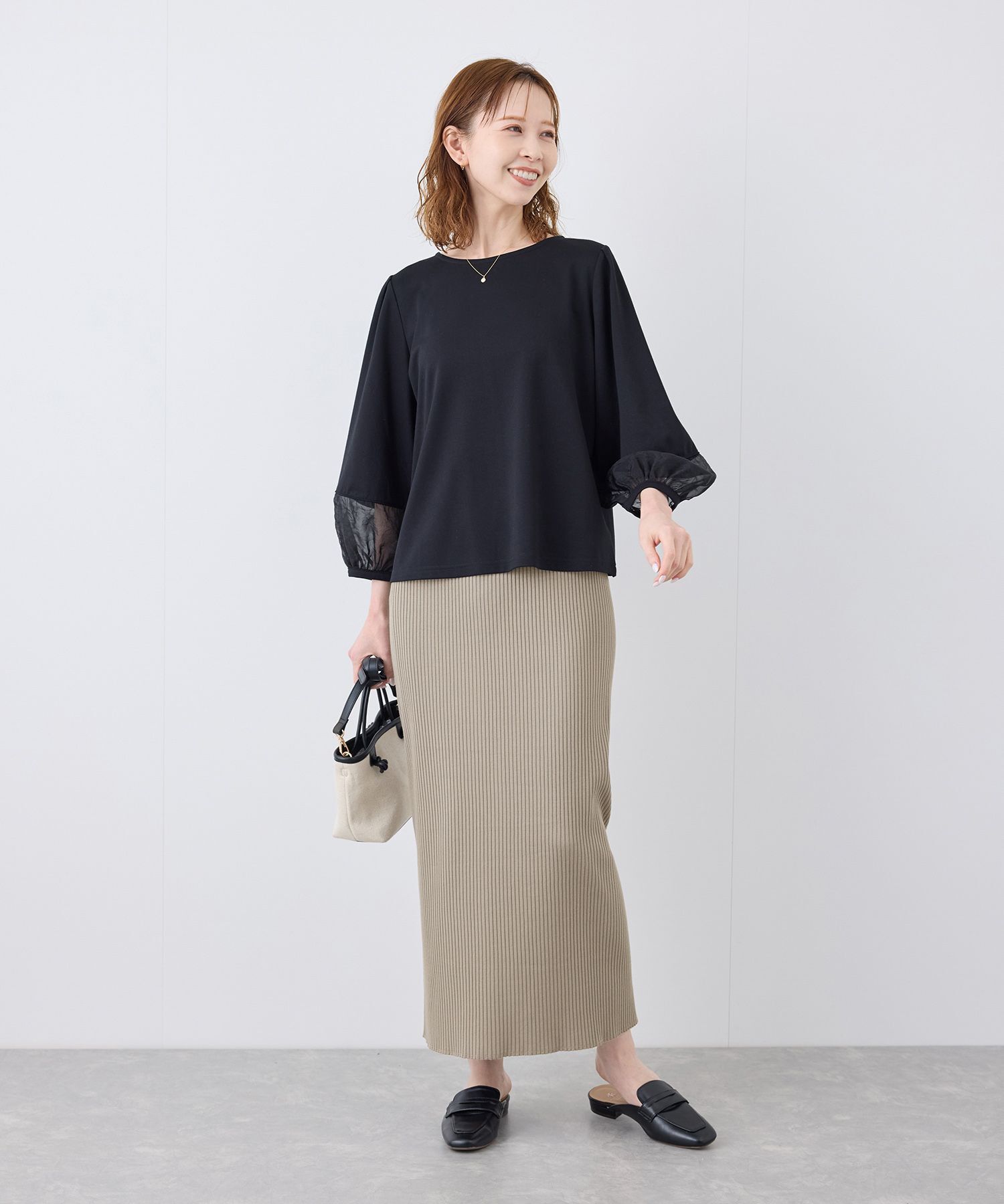 Rope&rsquo;Picnic「小柄さん向けサイズあり/トタンテレコアイラインスカート」|スカート|