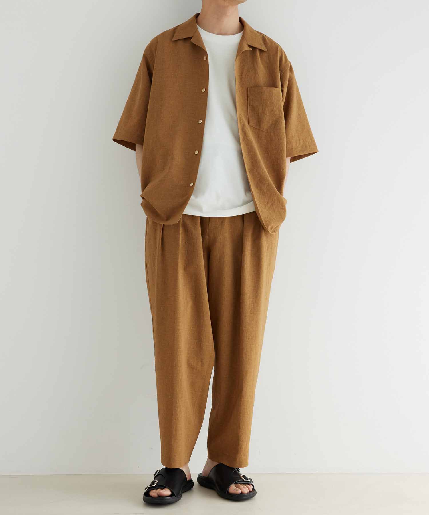 ADAM ET ROPE'「接触冷感 ワイド テーパード アンクルパンツ/イージーケア/吸水速乾」|その他|