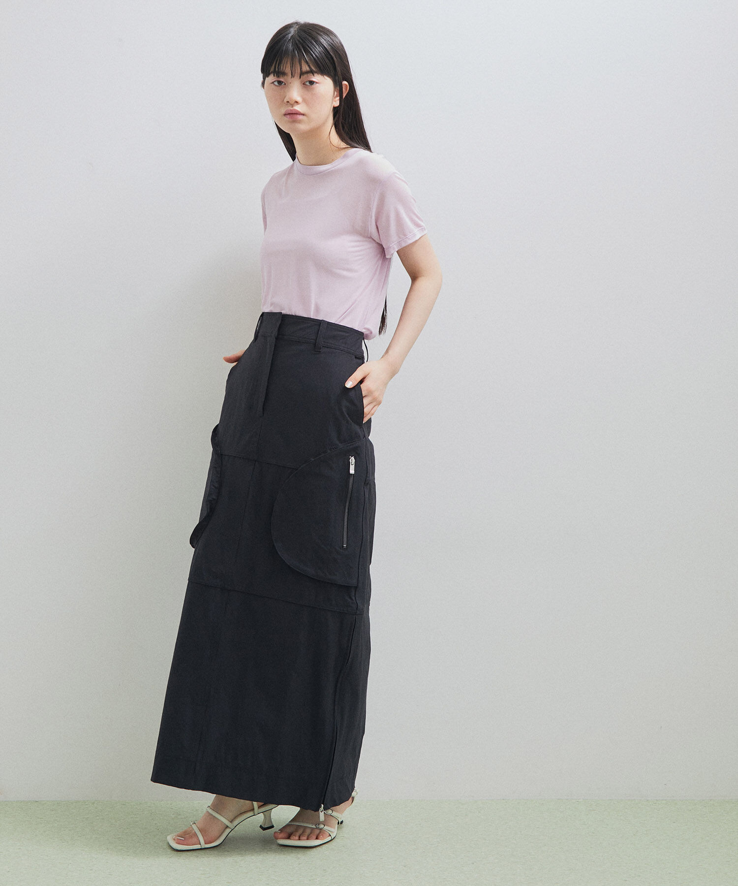 ADAM ET ROPE'「【UVカット】ポケットワークスカート」|スカート|