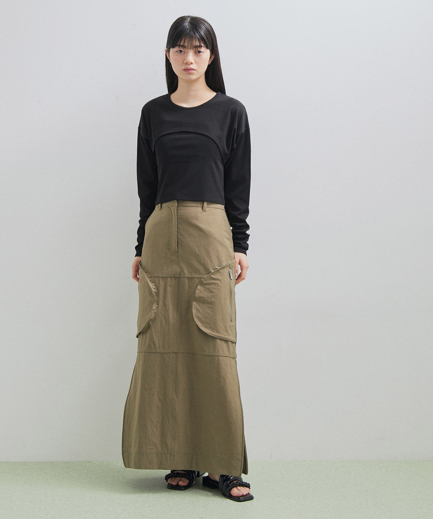 ADAM ET ROPE'「【UVカット】ポケットワークスカート」|スカート|