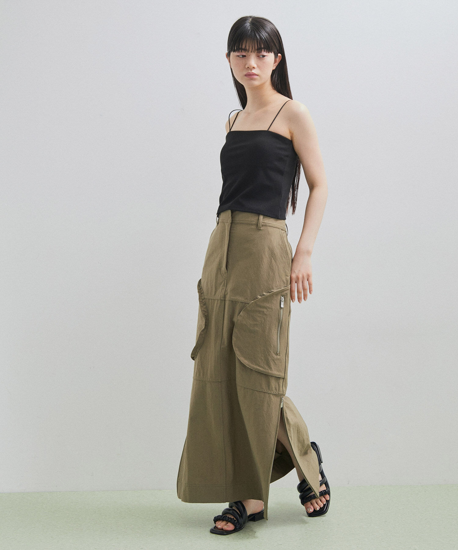 ADAM ET ROPE'「【UVカット】ポケットワークスカート」|スカート|