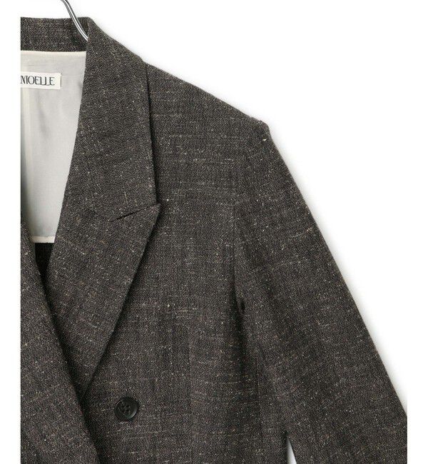 ADAM ET ROPE'「【EMOELLE】シルクネップテーラードジャケット」|テーラードジャケット|