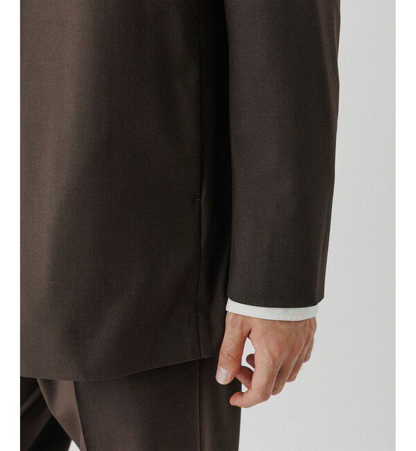 ADAM ET ROPE'「ルームジャケット / セットアップ対応」|ノーカラージャケット|