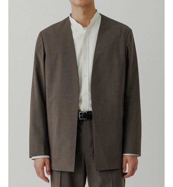 ADAM ET ROPE'「ルームジャケット / セットアップ対応」|ノーカラージャケット|