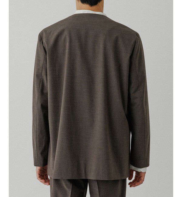 ADAM ET ROPE'「ルームジャケット / セットアップ対応」|ノーカラージャケット|