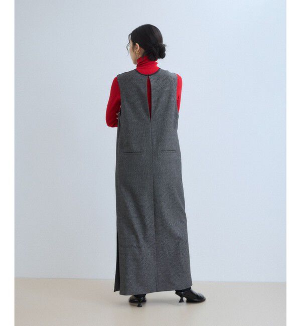 ADAM ET ROPE'「【WEB限定】2WAY MIXツイードジャンパースカート」|ワンピース|