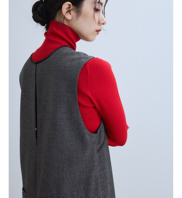 ADAM ET ROPE'「【WEB限定】2WAY MIXツイードジャンパースカート」|ワンピース|