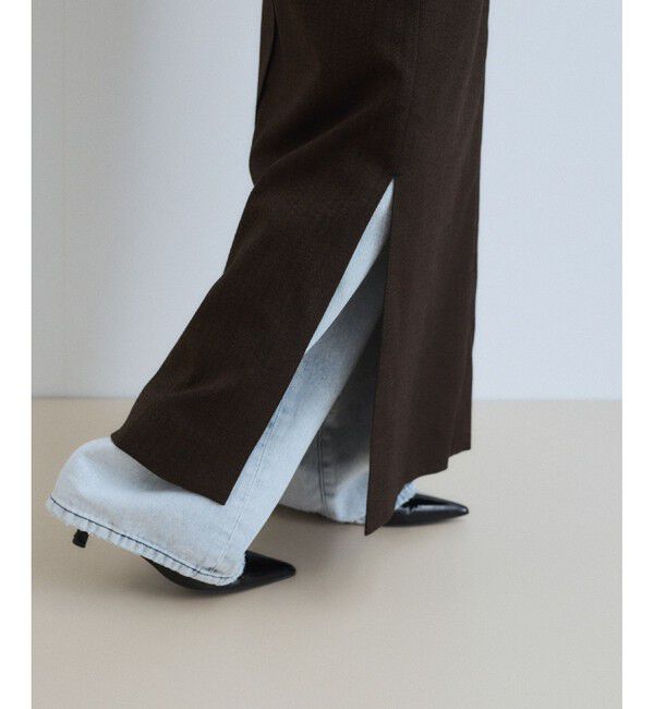 ADAM ET ROPE'「【WEB限定】2WAY MIXツイードジャンパースカート」|ワンピース|