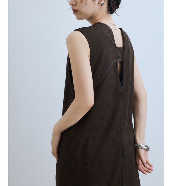 ADAM ET ROPE'「【WEB限定】2WAY MIXツイードジャンパースカート」|ワンピース|