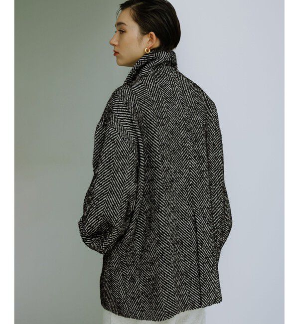 WEB限定】スタンドカラーウールミドルコート（ADAM ET ROPE'）｜ルミネ