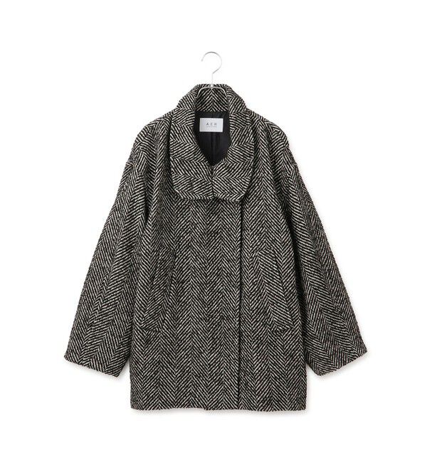 WEB限定】スタンドカラーウールミドルコート（ADAM ET ROPE'）｜ルミネ