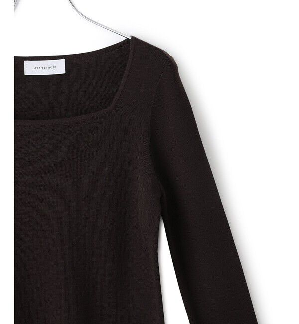 ADAM ET ROPE'「アンチピリングスクエアネックプルオーバー」|ニット・セーター|