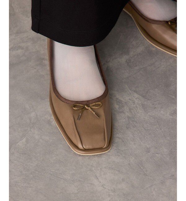 ADAM ET ROPE'「タックバレエシューズ」|バレエシューズ|