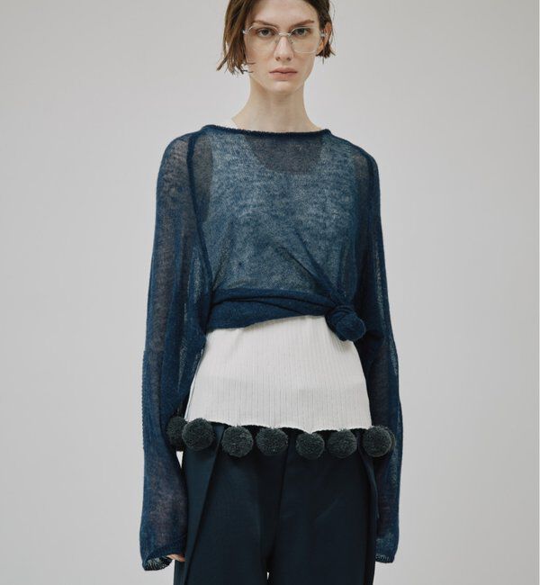  「【CEPIE./セピエ】ポンポンニットタンクトップ」|ニット・セーター|