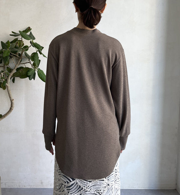  「【WEB限定】裾ラウンドカットトップス」|Tシャツ・カットソー|