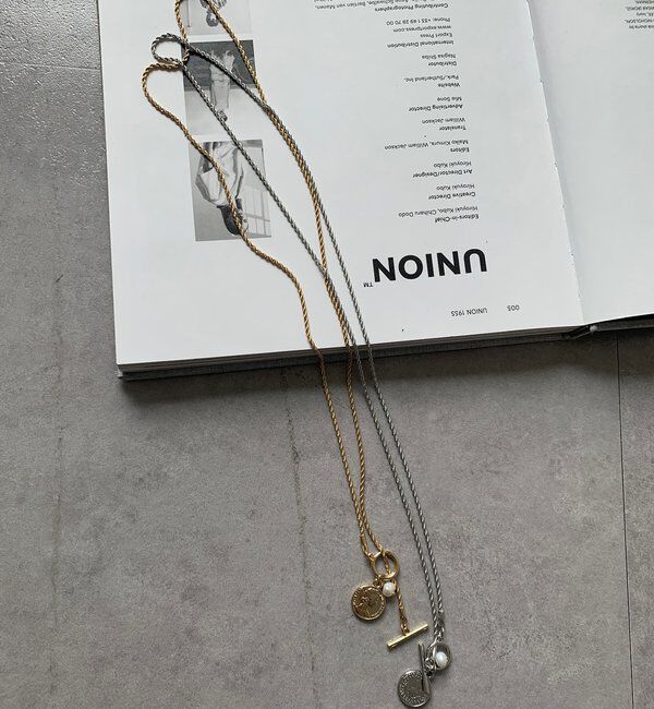  「コインネジリチェーンネックレス」|ネックレス|