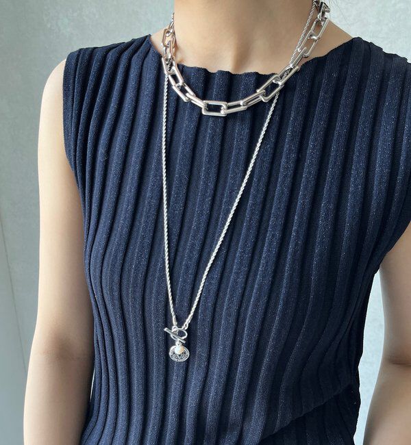  「コインネジリチェーンネックレス」|ネックレス|シルバー