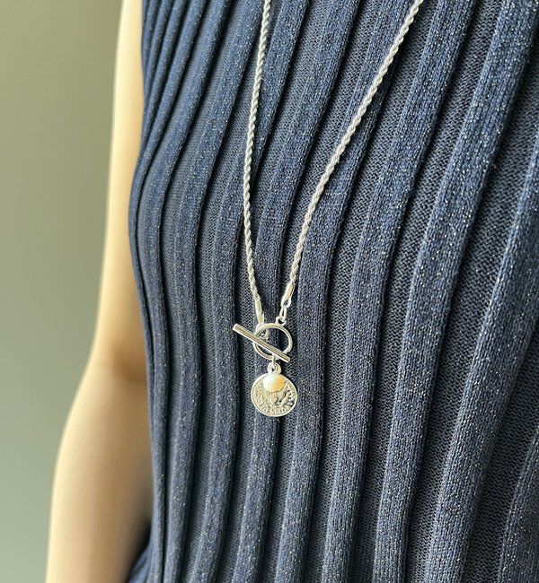  「コインネジリチェーンネックレス」|ネックレス|