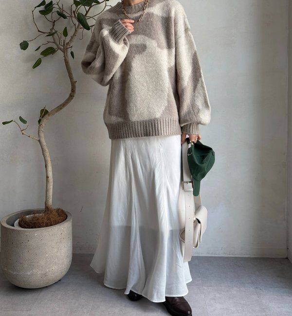  「【WEB限定】ニュアンス柄起毛プルオーバー」|ニット・セーター|