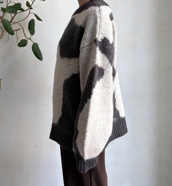  「【WEB限定】ニュアンス柄起毛プルオーバー」|ニット・セーター|