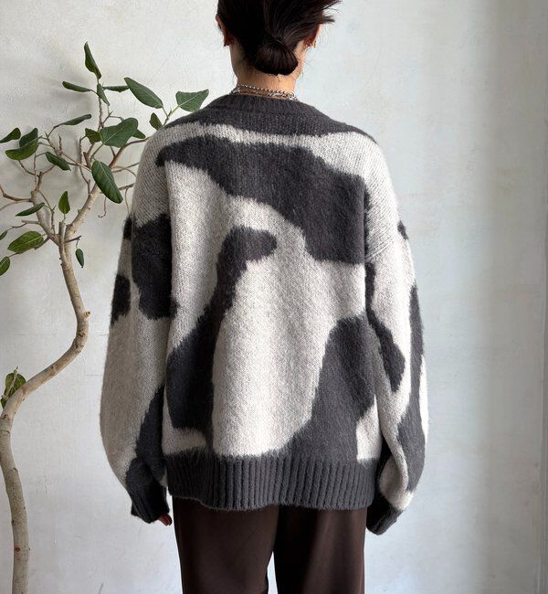  「【WEB限定】ニュアンス柄起毛プルオーバー」|ニット・セーター|
