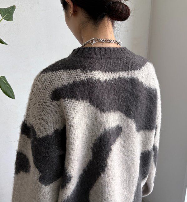  「【WEB限定】ニュアンス柄起毛プルオーバー」|ニット・セーター|