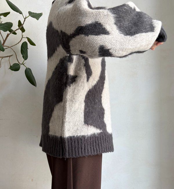  「【WEB限定】ニュアンス柄起毛プルオーバー」|ニット・セーター|