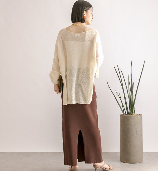  「予約【新色追加/マイナス3kg/レビュー高評価☆】リブタイトスカート」|スカート|