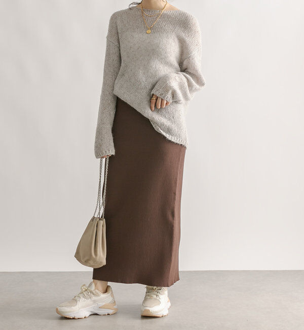  「予約【新色追加/マイナス3kg/レビュー高評価☆】リブタイトスカート」|スカート|