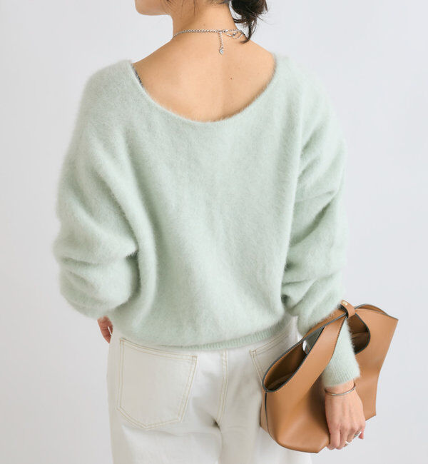  「【やわらかな肌触り】ファーヤーン2WAYニット」|ニット・セーター|