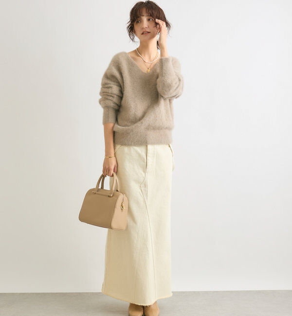  「【やわらかな肌触り】ファーヤーン2WAYニット」|ニット・セーター|