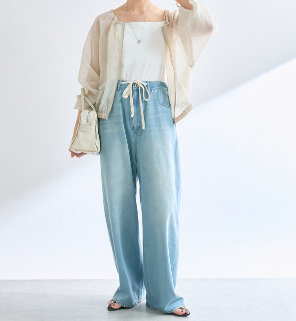  「【軽やかな着心地】ソフトオーガンジーZIPブルゾン」|ブルゾン・スタジャン|