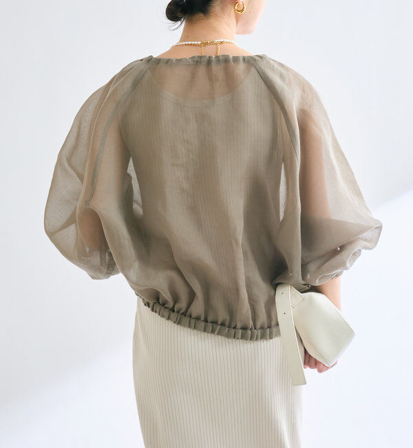  「【軽やかな着心地】ソフトオーガンジーZIPブルゾン」|ブルゾン・スタジャン|