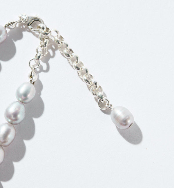  「【周りと差がつく】SV925&times;グレーパールショートネックレス」|リング|