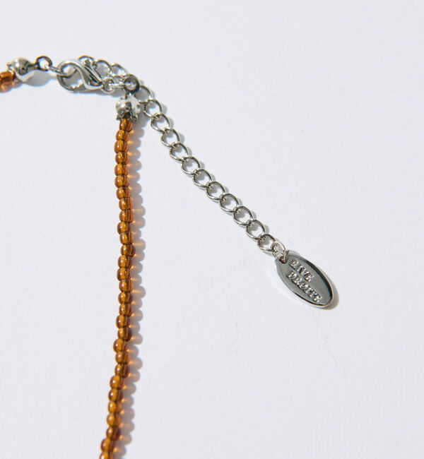  「【シーズンムード高まる】カラービーズポイントショートネックレス」|リング|