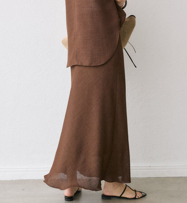  「【セットアップ対応可】メッシュバイアススカート」|スカート|