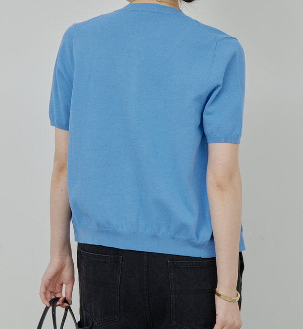  「Tバーハーフスリーブカーディガン」|ニット・セーター|