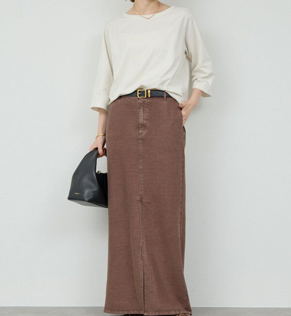  「【安心シルエット】【セットアップ対応】キュプラジャージーラウンドTee」|Tシャツ・カットソー|