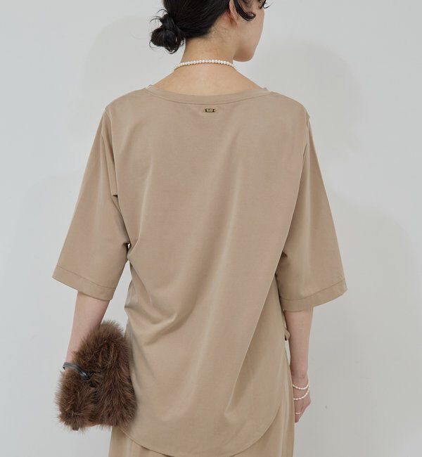  「【安心シルエット】【セットアップ対応】キュプラジャージーラウンドTee」|Tシャツ・カットソー|