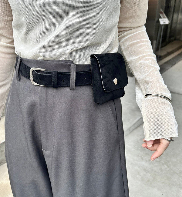  「フェイクスウェードウエストポーチ」|トートバッグ|