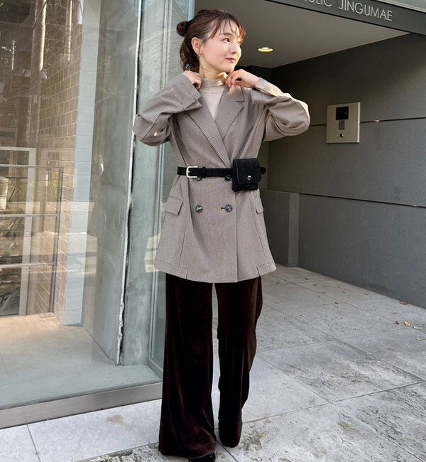  「フェイクスウェードウエストポーチ」|トートバッグ|