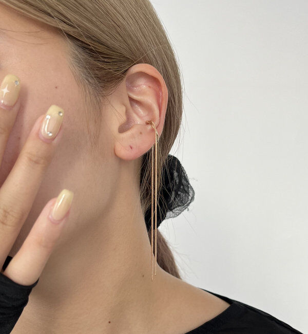  「〈GOLDY/ゴールディ〉ミニマルIラインイヤカフ(片耳用)」|リング|