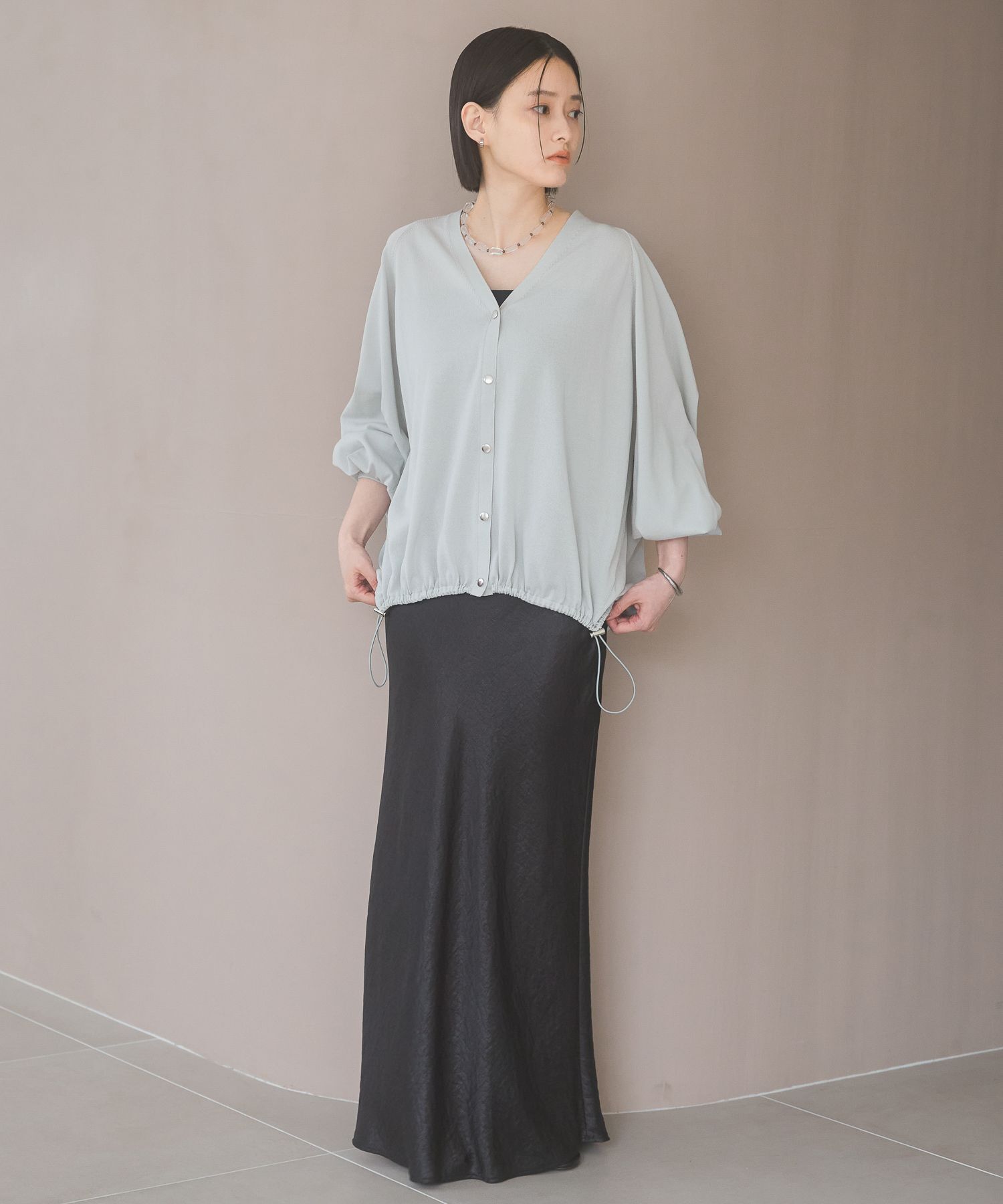 A part by 「【UVカット】ドロストビッグVカーディガン」|ニット・セーター|