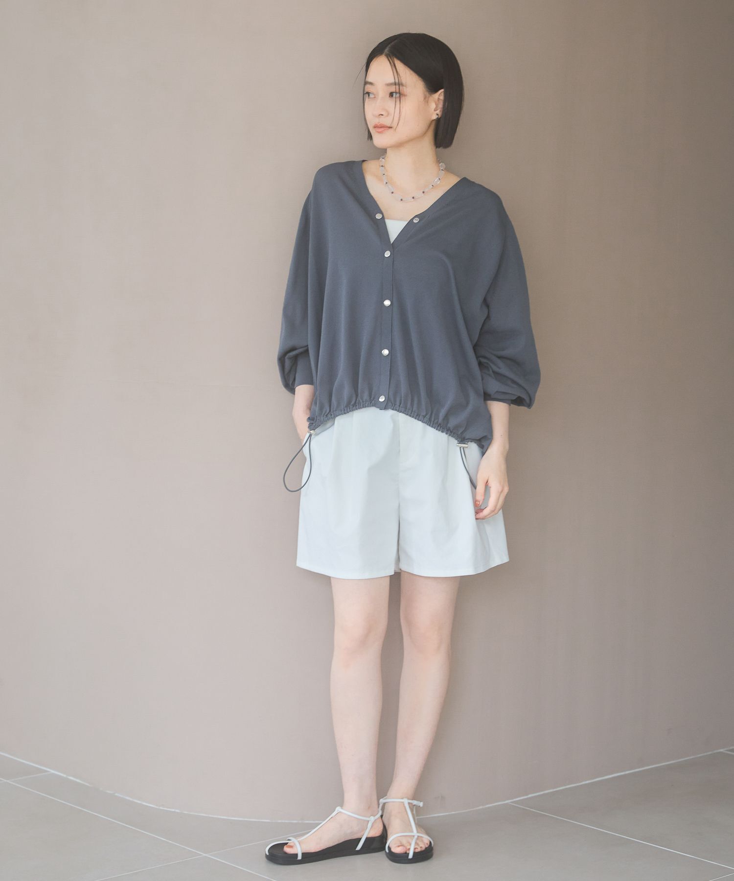 A part by 「【UVカット】ドロストビッグVカーディガン」|ニット・セーター|